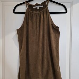 Max Studio Tan Sleeveless Blouse